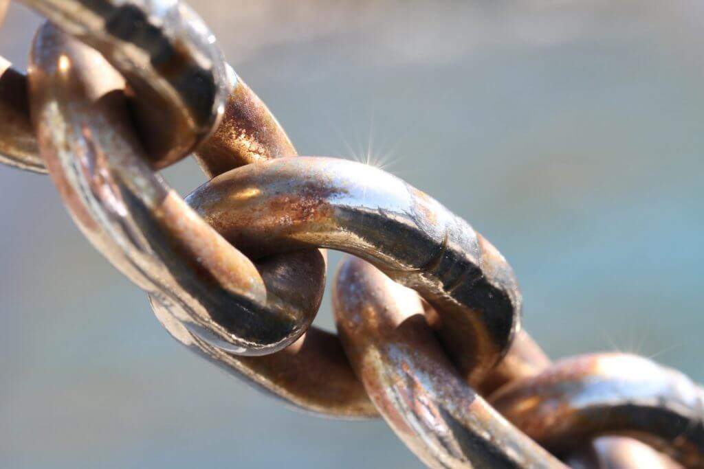 chain link close up.